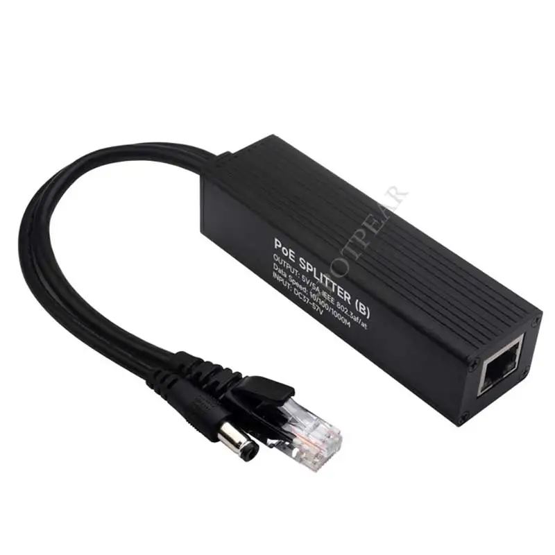 Промышленный гигабитный разветвитель PoE Type-C/DC/Micro для Raspberry Pi/веб-камеры/WirelessAP