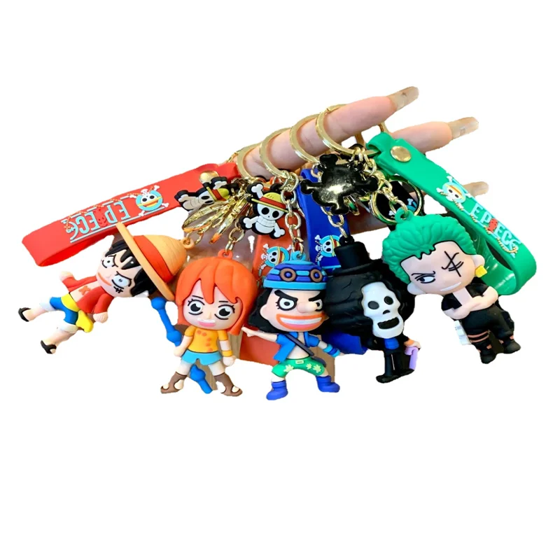 

Цельный брелок для ключей с аниме обезьяной д, Луффи, ророноа, Зоро, индивидуальный школьный рюкзак, подвеска, модная Симпатичная модель из ПВХ, коллекционная игрушка в подарок