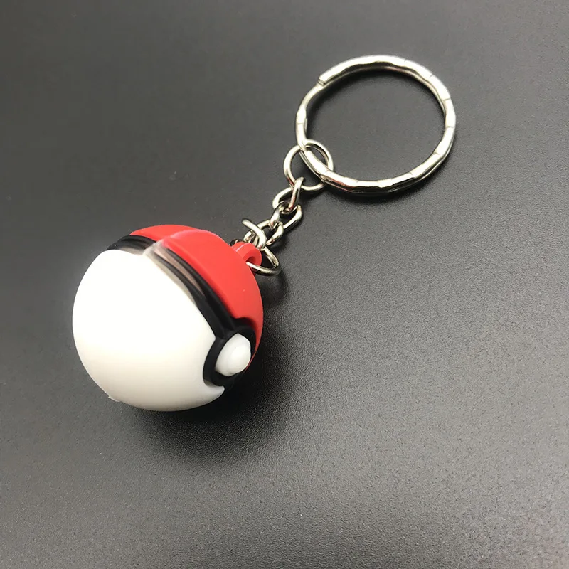 

Pokemon Keychain Pikachu Kawaii Kid Student Bag Pendant Keychains Pvc Anime Pokeball Model Key Ring Children Toys Birthday Gifts