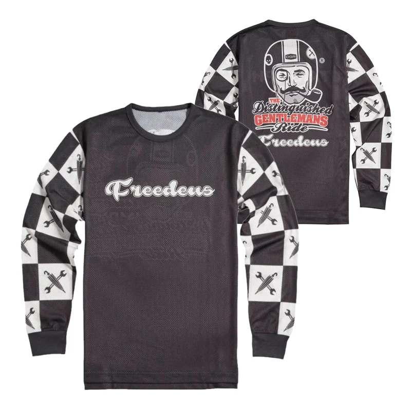 

Майка Freedeus мужская с длинным рукавом, кофта для мотокросса, горного велосипеда, BMX Racing DH, одежда для езды на мотоцикле