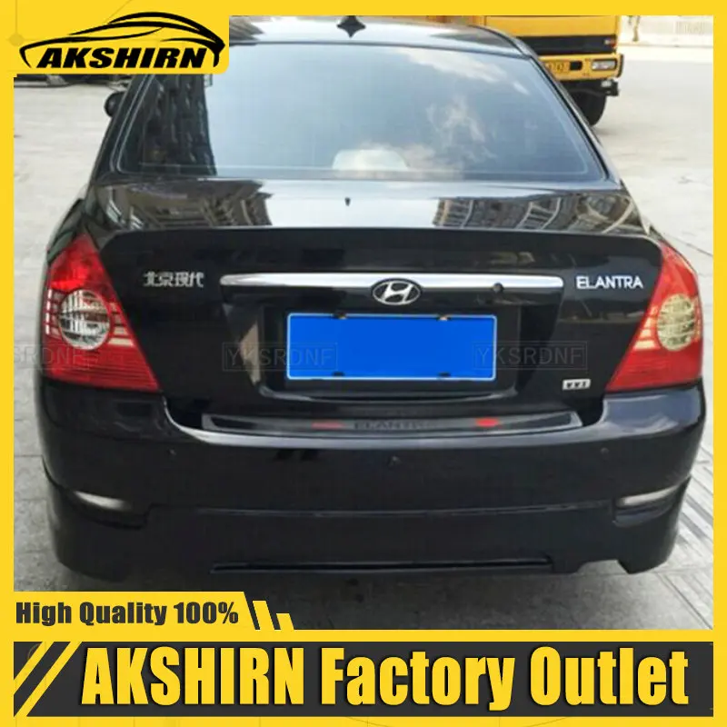 

For hyundai elantra spoiler High Quality ABS Material Car Rear Wing Primer spoiler for hyundai elantra 2005 2006 2007