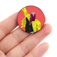 wanda scarlet witchy one vision pin custom brooches shirt lapel bag cute badge cartoon enamel pins for lover girl friends
