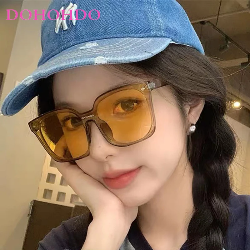 Солнцезащитные очки Квадратные для мужчин и женщин UV-400 Модные Винтажные темные