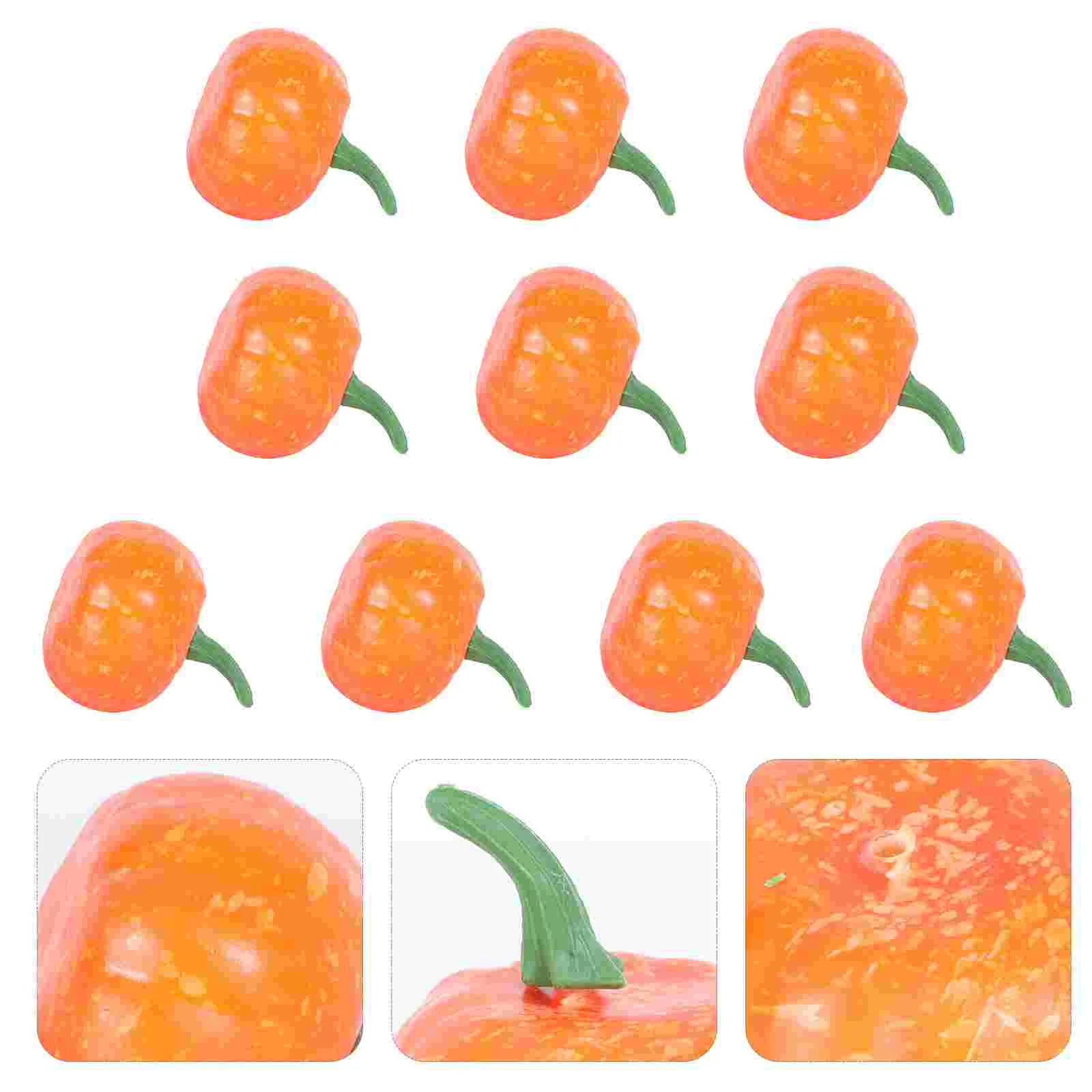 

Pumpkins Pumpkin Small Mini Diy Decorartificial Lifelike Fake Harvest Fallbulk Prop Decorations Wreath Faux Simulation Party