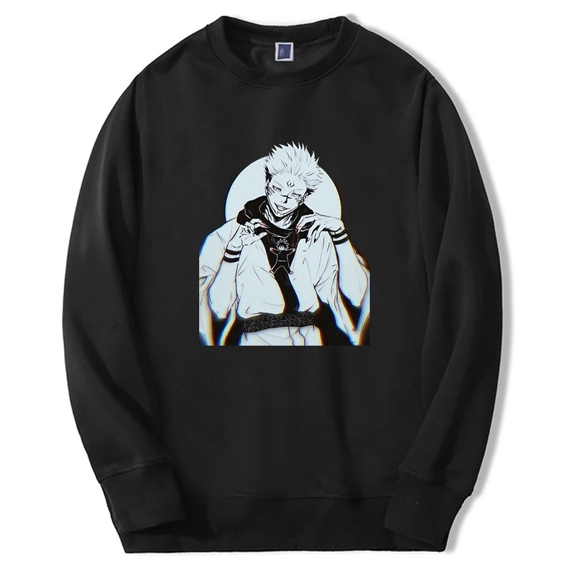 

Jujutsu Kaisen Hoodie For Men Women Anime Ryomen Sukuna Graphic Sweatshirts Sportswear Fleece Loose Crewneck Pullover Streetwear