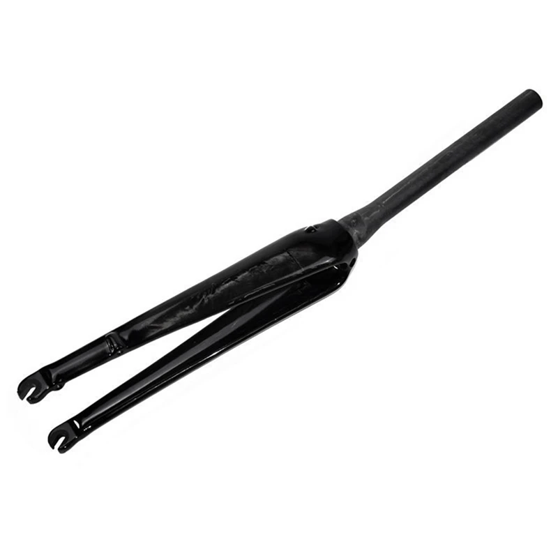 

SPOMANN Carbon Fiber Front Fork Road Bike Fork Cone Tube Inner Cable Disc Brake Quick Release Non-Shock Absorber