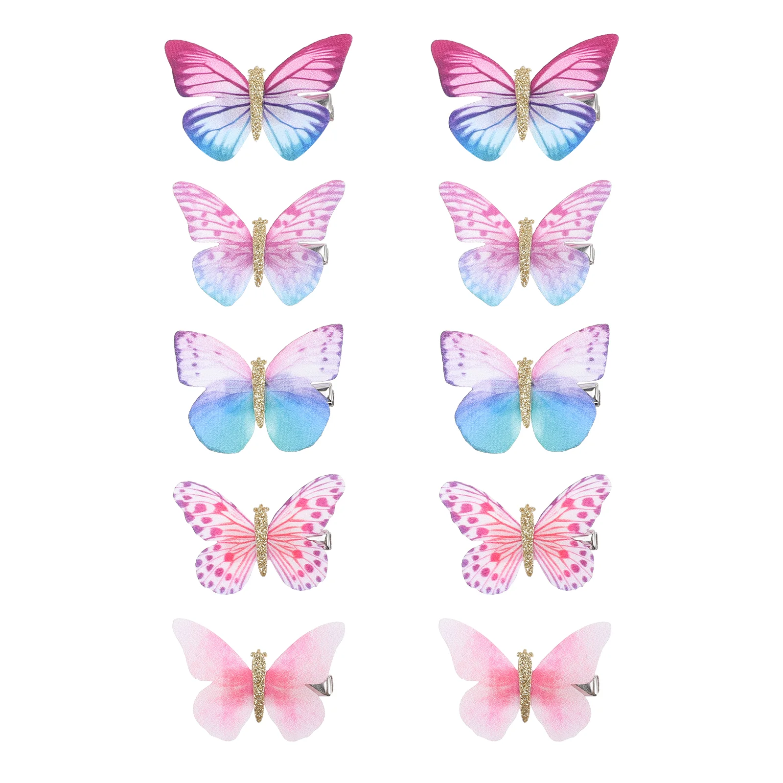 

10pcs Fairy Butterflies Headdress Party Cosplay Butterflies Hairpins Decors