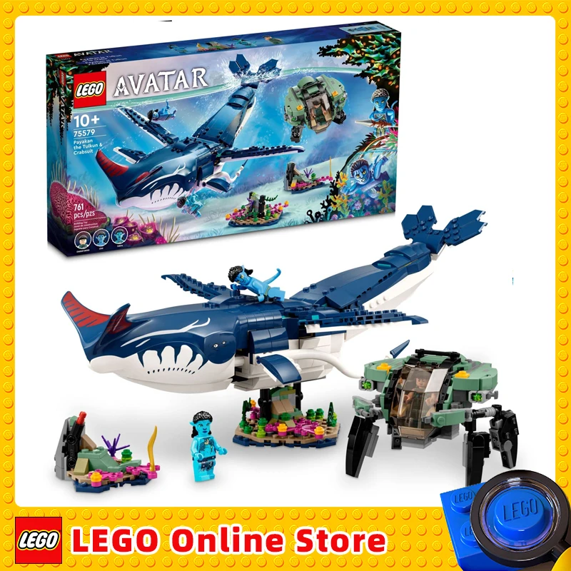 

LEGO Avatar: The Way of Water Payakan The Tulkun & Crabsuit 75579 Building Toy Set Underwater Ocean with Whale-Like Sea Animal