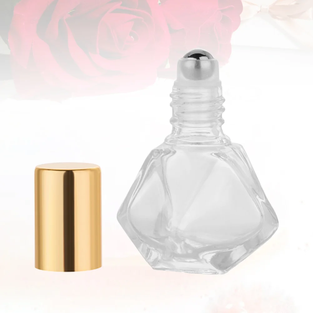 

Bottles Rollerroll Containeroilsub Essential Bottle Sample Refillable Empty Aromatherapylip Vials Clearwith Caps Goldoils Mini