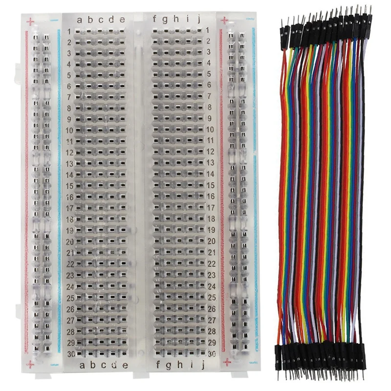 

Experiment Board Breadboard Circuit Board ZYJ - 60 Transparent NEW & 40Pcs 20Cm 2.54Mm Male To Male Breadboard Jumper Wire Cable