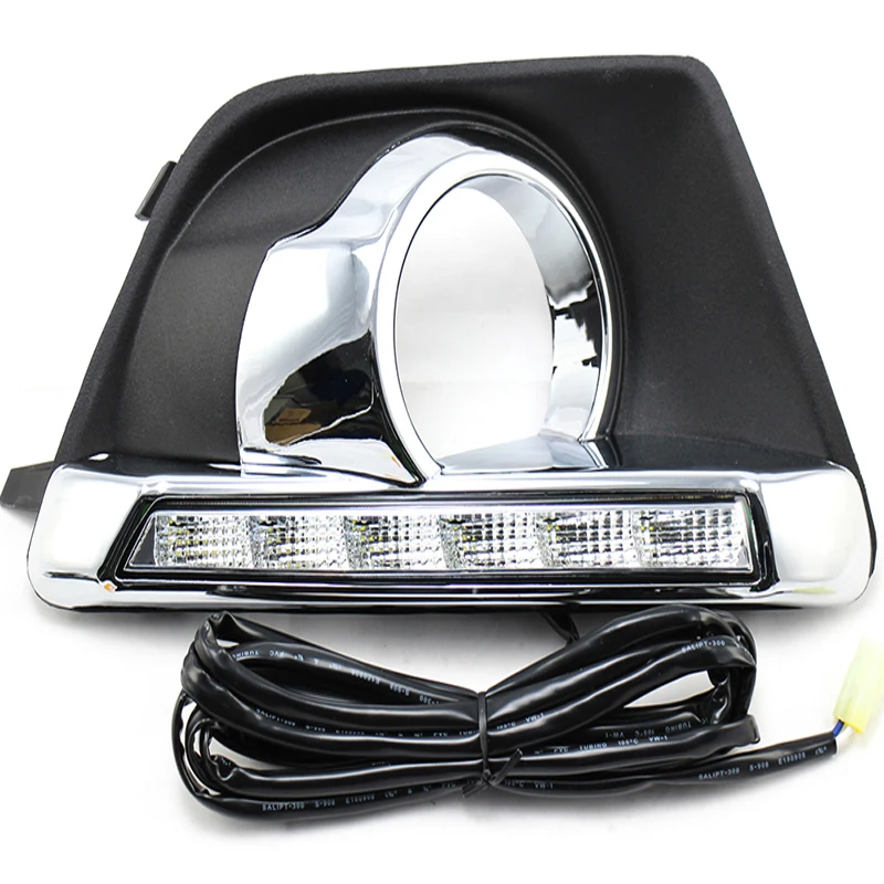 2 шт. для Ford Ecosport 2013-2017 6000K белый светильник Светодиодный дневной вождения бега DRL