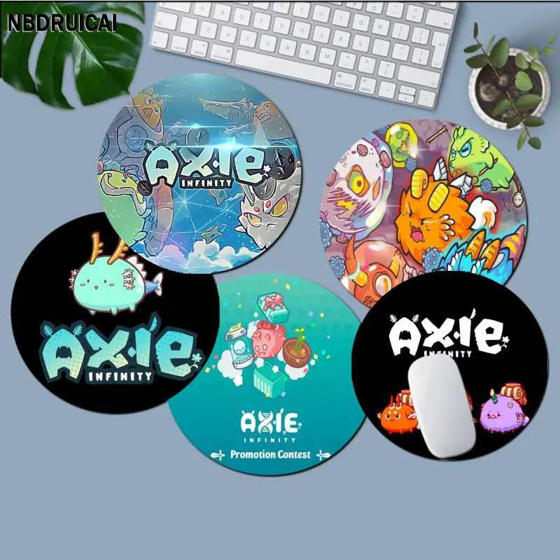 

Axie Infinity Animation Round Gaming Mouse Pad Gamer Desk Mats Keyboard Pad Mause Pad Desk Set Accessories Deskpad Home Decor