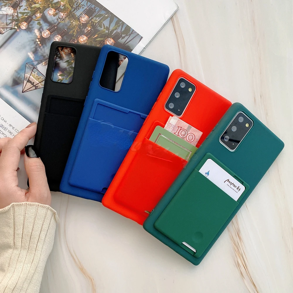 

Phone For Samsung Galaxy A50 A70 A30 A30S A50S A70S A20 A40 J6 A8 A6 Plus J8 2018 Cover Card Holder Slots Fundas TPU