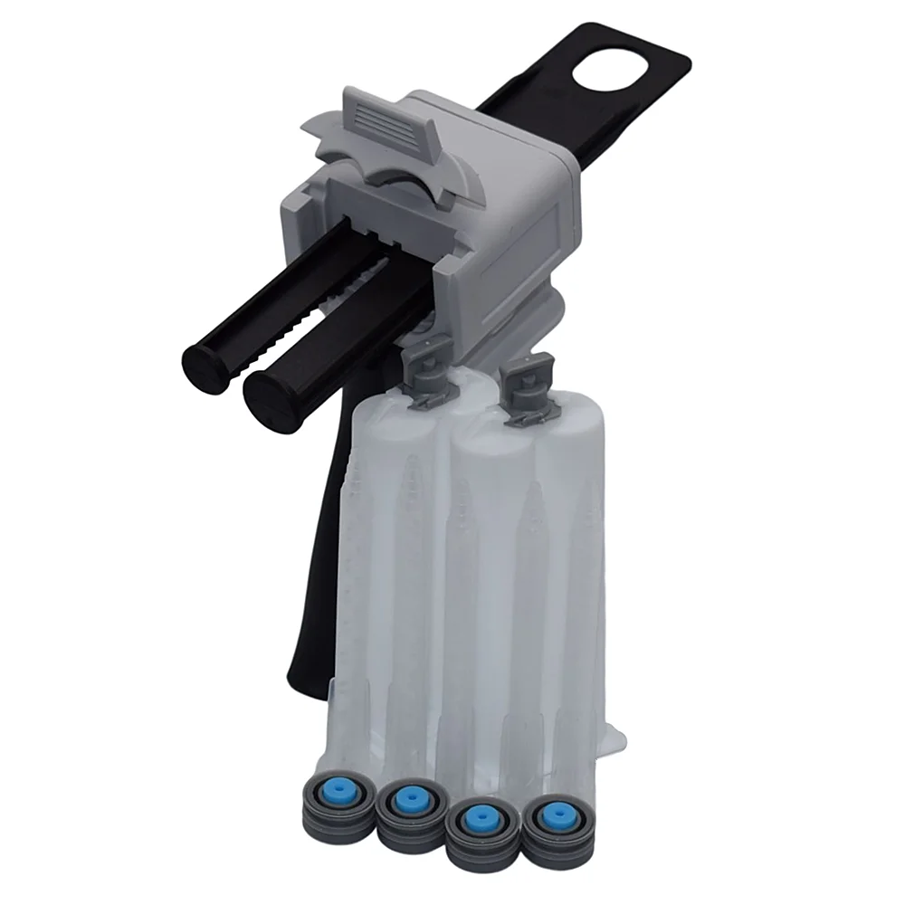 

50ml Epoxy Adhesive Dispensing Caulking Gun 1:2 AB Glue Gun with 2pcs 50ml 1:1 Empty Glue Cartridge and 5pc Static Mixing Nozzle