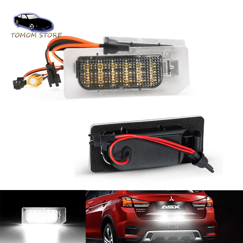 

Светодиодный светильник белого цвета без ошибок Для Mistubishi ASX RVR Outlander Sport Outlander PHEV After Facelift Car Tail Number Lamp