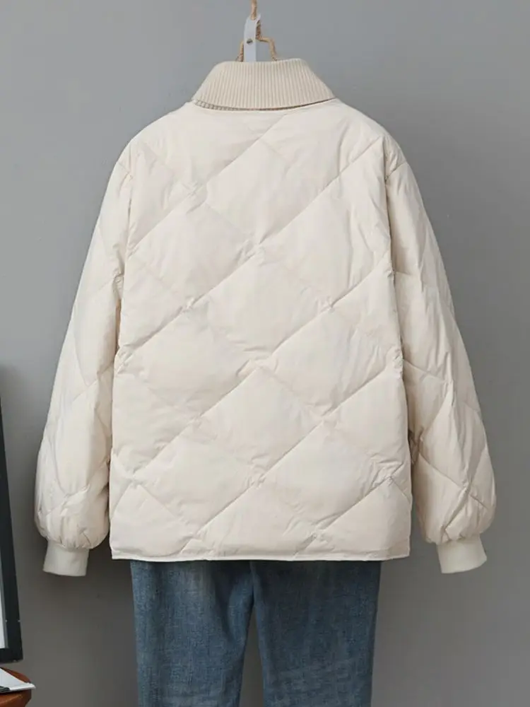 New Women Casual Style Down Jacket White Duck Down Jackets Spring Autumn Coats And Parkas Female Outwear