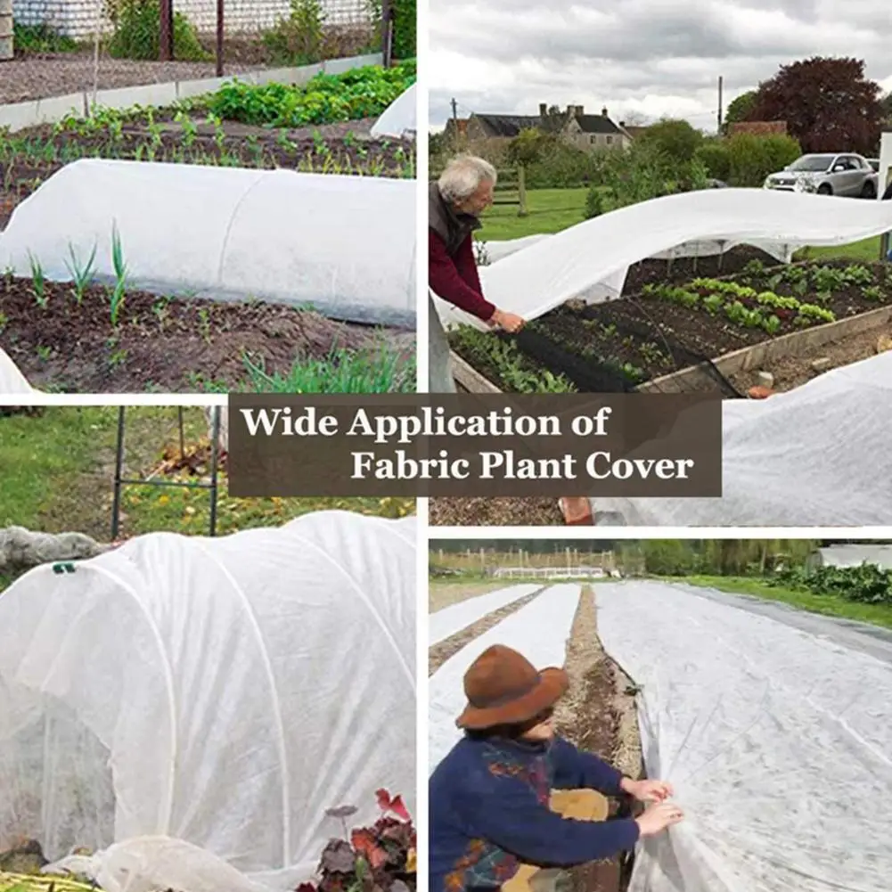 

Greenhouse Protective Cover Plant Frost-proof Cold-proof Cloth Non-woven Fabric Cover For Vegetable Fruit 1.6*9m X8q8