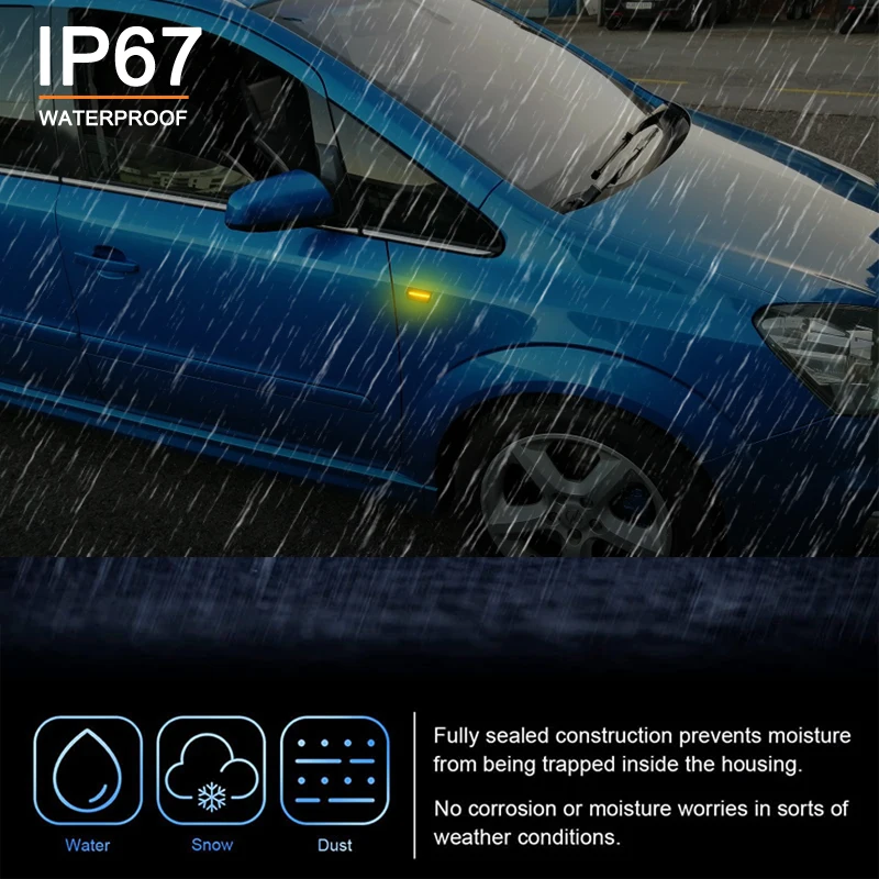 Фото Для Opel Astra H Zafira B Corsa D Insignia A Meriva B Adam Chevrolet Cruze светодиодный боковой габаритный фонарь на крыло указатель поворота янтарные огни №5