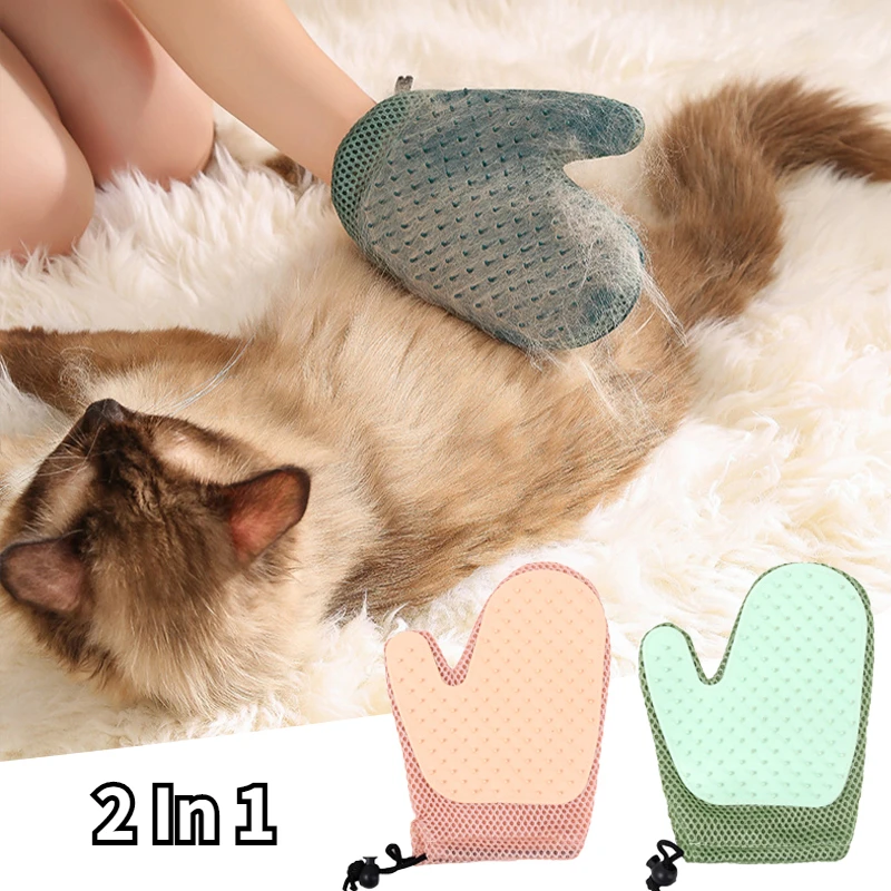

Pet 1 Pet Remover Mitt Clothing Hair For Remover Lint In Efficient Reversible Hair Glove Grooming Cat 2 Glove Dog Remover And