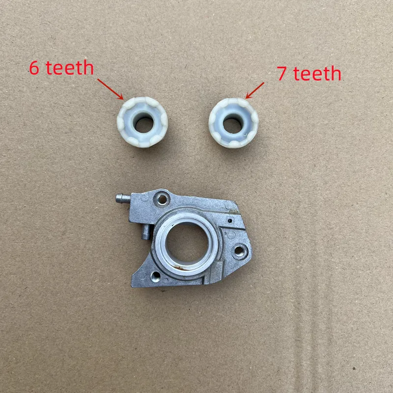 Масляный насос и Червячная Шестерня 6/7 зубьев для бензопилы