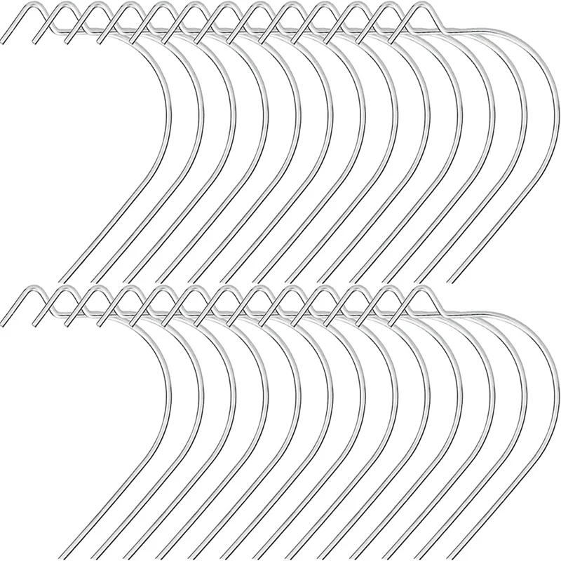 

25 Pcs Stainless Steel Hook Picture Hook Holds Up To 100Lb For Dry Wall Without Any Tool Home Office Hotel Deco