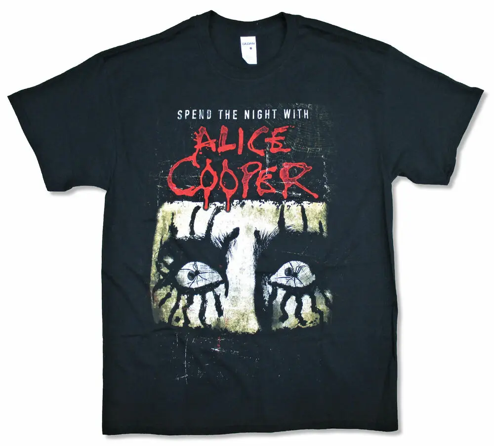 

Alice Cooper Admat Spend The Night 2016 Tour Black T-Shirt NEW