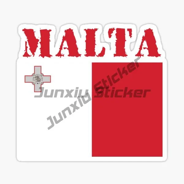 Мальта М флаг карта эмблема череп креативные наклейки ноутбук мотоцикл стена