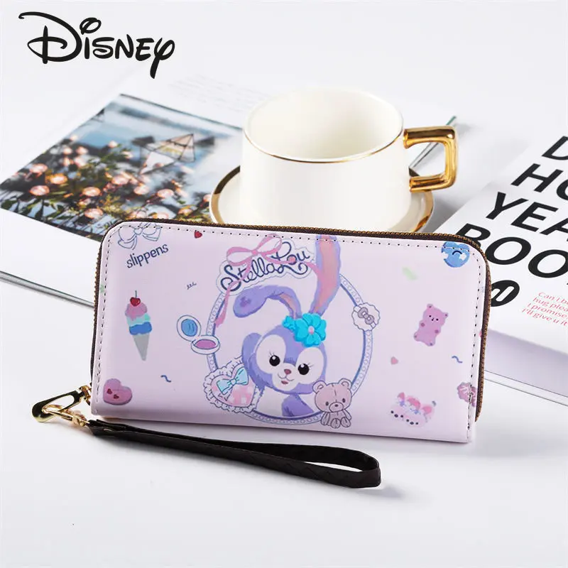 Disney New Wallet Long Zipper Mobile Bag Fashion High Quality Women's Handbag Multi-functional Storage Shopping Zero Wallet