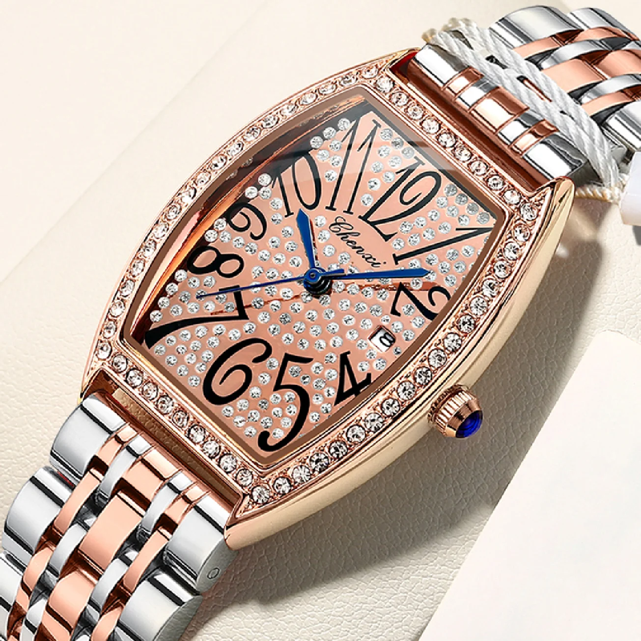 

CHENXI Women Analog Quartz Watch Top Luxury Brand Waterproof Clock Female Stainless Steel Bracelet Watches Relogio Feminino