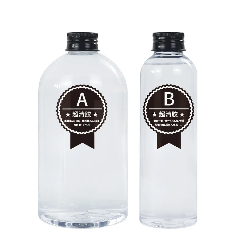 

3:1 Resin Epoxy AB Crystal Clear Glue Transparent High Adhesive For DIY Resin Jewelry Making Accessories 400g/1000g