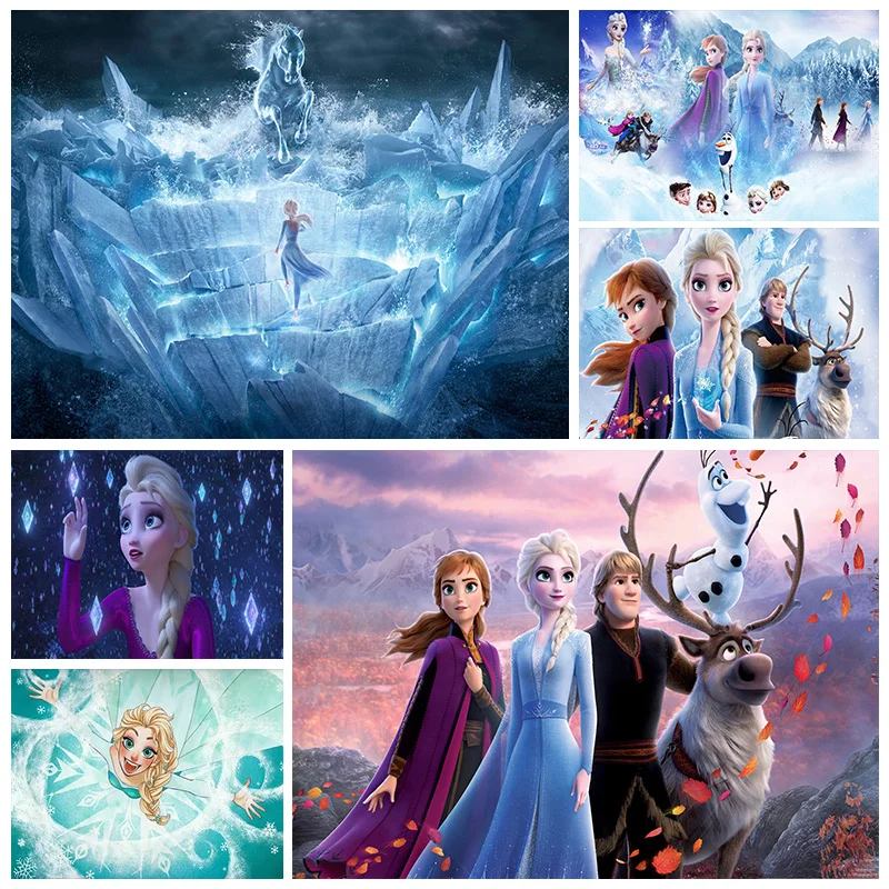 

5D Diamonds Painting Cartoon Princess Frozen Cross Stitch Diy Ab Drill Embroidery Abstract Mosaic Picture Home Decoration Jh107