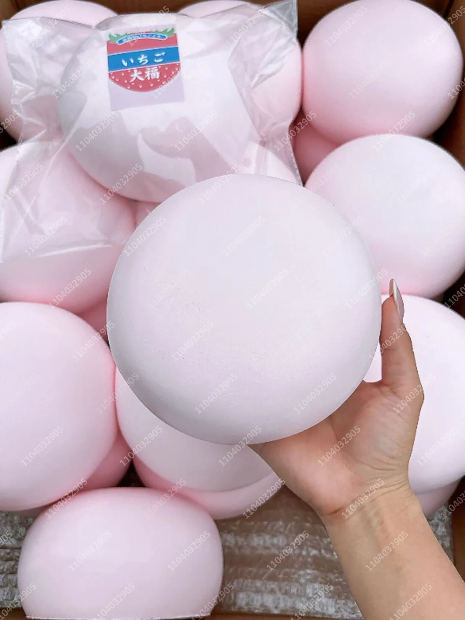 Большая розовая игрушка-булочка Jumbo Sakura Moist: медленно восстанавливающая форму, мягкая игрушка-антистресс для взрослых, с эффектом ASMR-звука (art.: 3920db41b4241) - 3920db41b4241