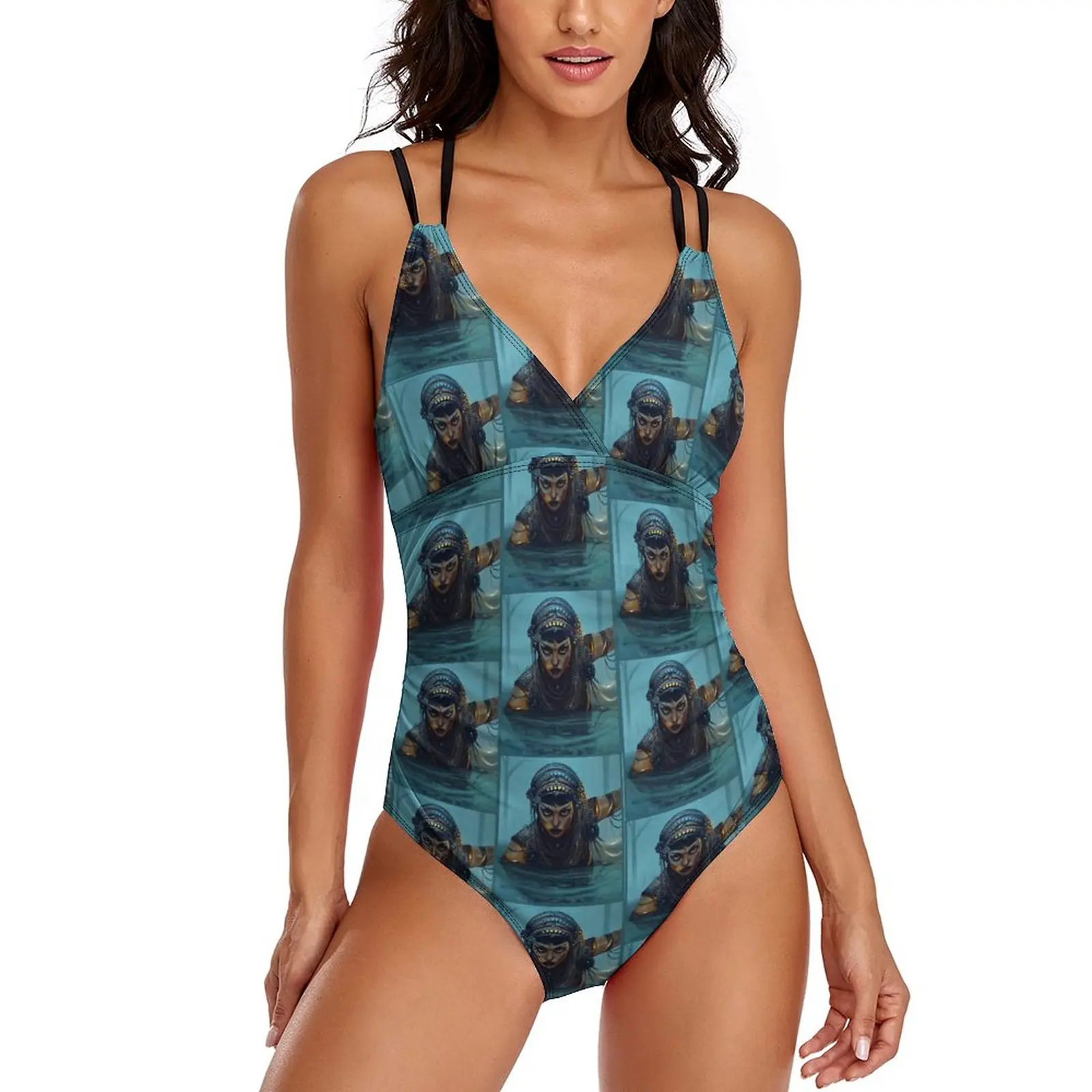 

Robots Jibaro Swimsuit Sexy Love Death One Piece Swimwear Push Up Bodysuit Stylish Bathing Suit Birthday Present