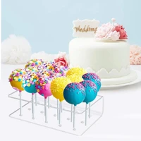 new transparent 15 holes rectangular cake party holder displays stands lollipop candy holder wedding party holder