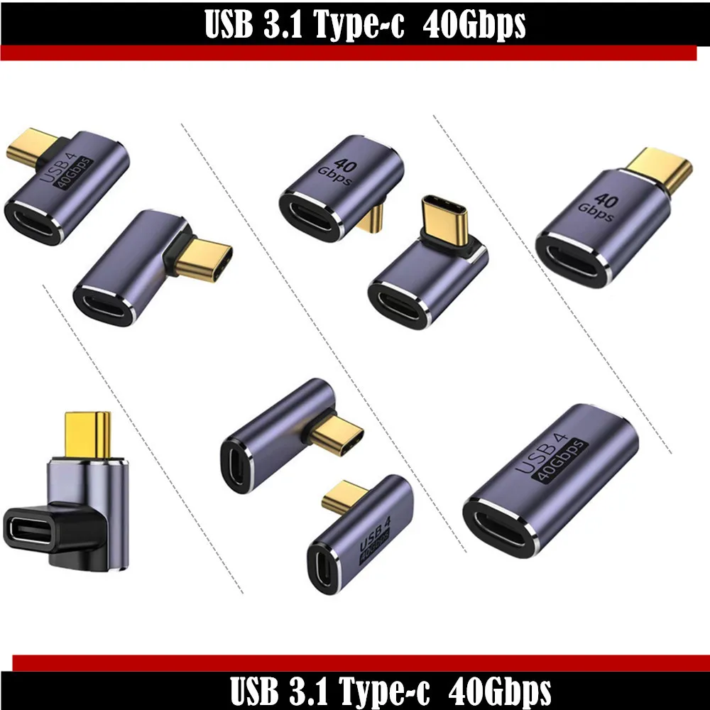 

TYPE-C revolution type-c female 90-градусный адаптер 40GB локоть подходит для полнофункционального адаптера lightning 4,0