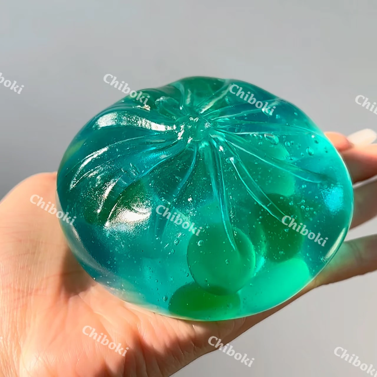 Фото Мягкая игрушка-антистресс Chiboki Original Mint Honeydew Bun, гигантская булочка с эффектом нефритовой глазури, ручной работы, для снятия стресса №2