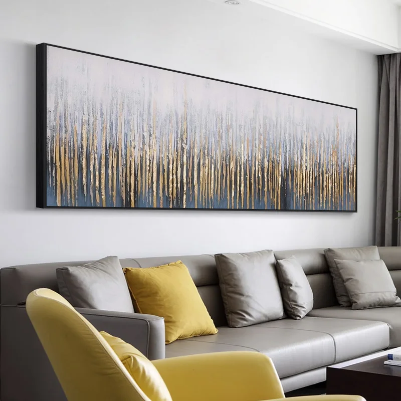 

Ручная роспись маслом абстрактная Скандинавская Золотая фотография для спальни гостиной фоновые картины на стену