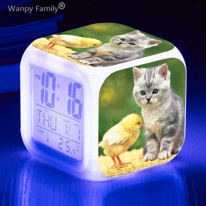 Student Room Touch Sensing Wake Up Timer Home Decor Portable Desk Clock