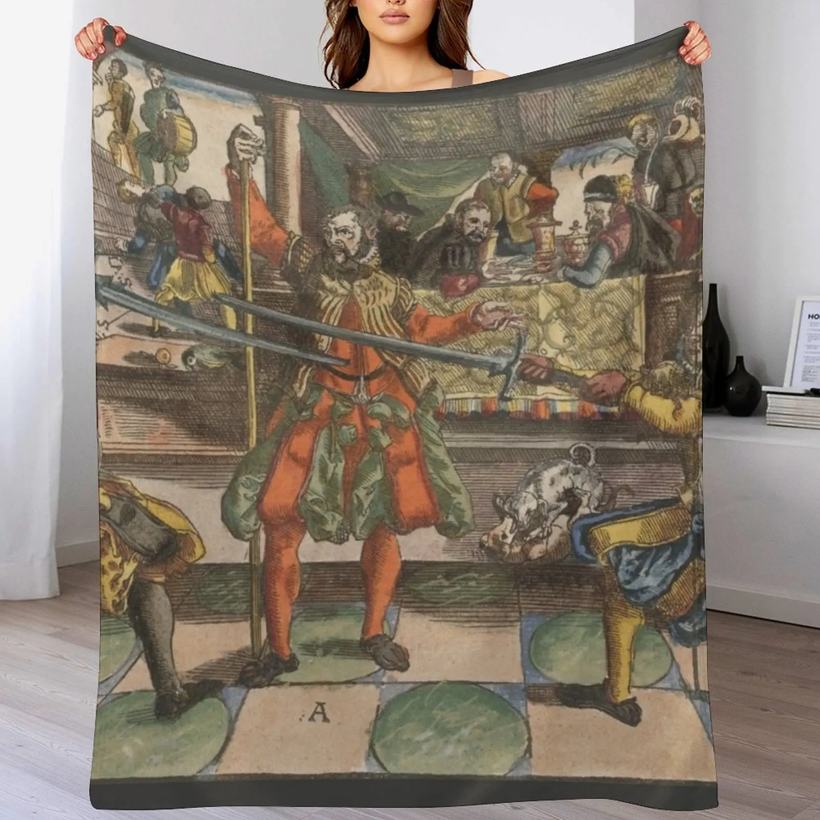 Одеяло Joachim Meyer средневековый меч мастер хема одеяла палочки покрывала для дивана