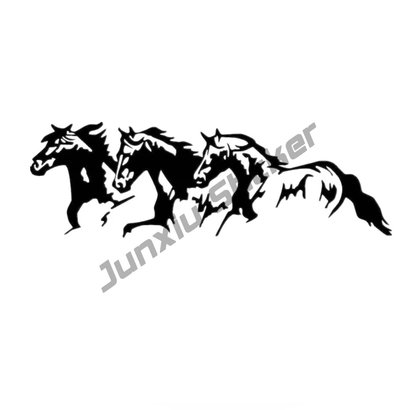 

Beautiful Running Horses vinyl car sticker waterproof cool waterproof removable decal self-adhesive car auto stickers kk18*10cm