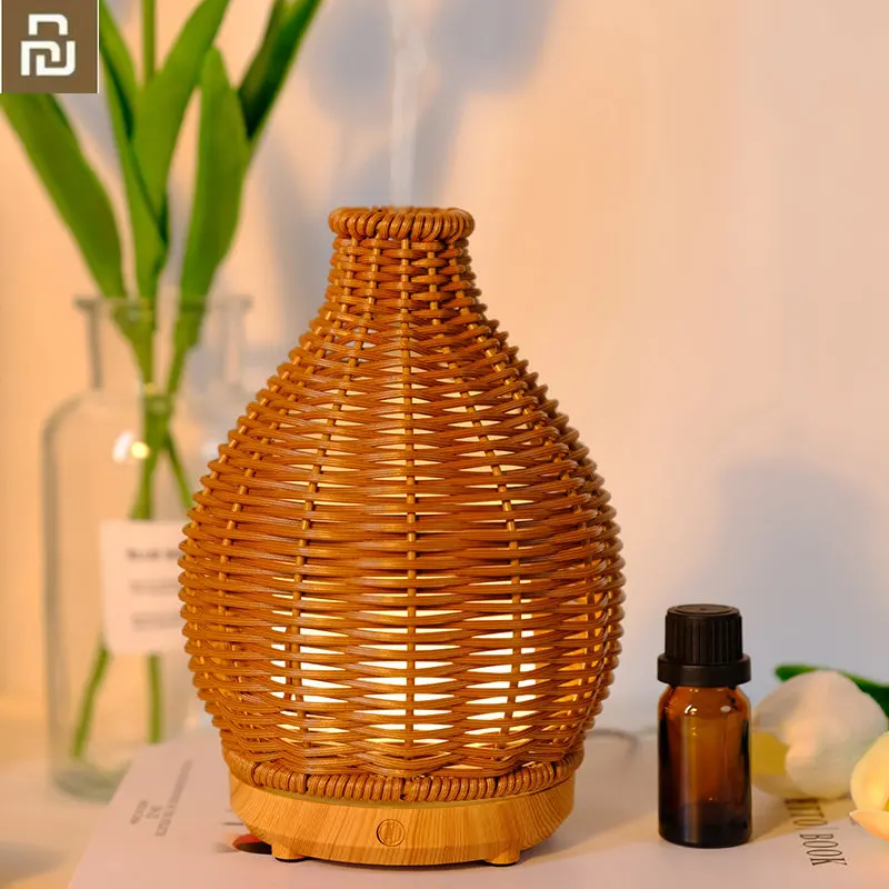 

YOUPIN Oil Diffuser Rattan Aroma Mist Humidifiers Aromatherapy Diffusers With Waterless Auto Shut-Off Protection For Home
