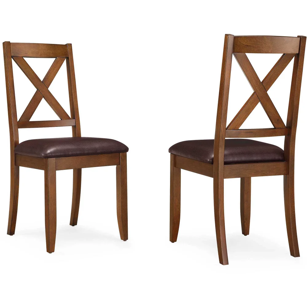 

BOUSSAC Dining Chair, Set of 2, Brown