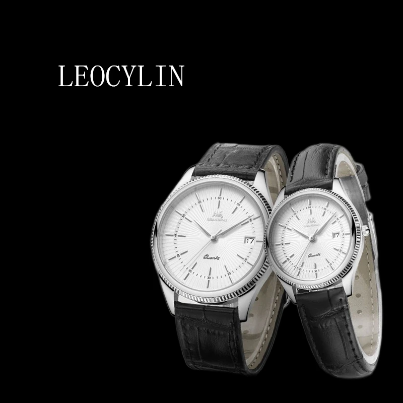 LEOCYLIN Fashion Couple quartz watch waterproof sapphire high quality Shanghai brand Wristwatches Relogio Masculino Clock
