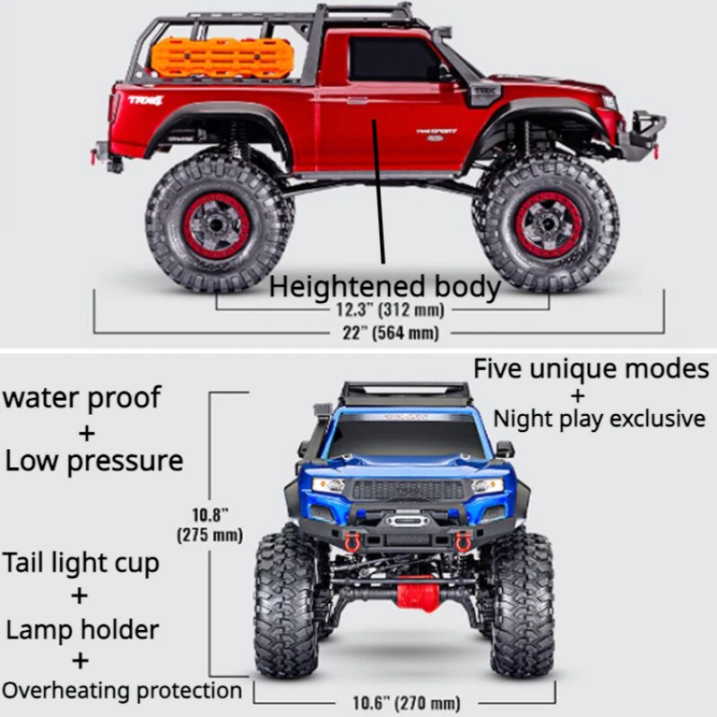 Traxxas TRX4 1/10 T4 пульт дистанционного управления альпинистский автомобиль