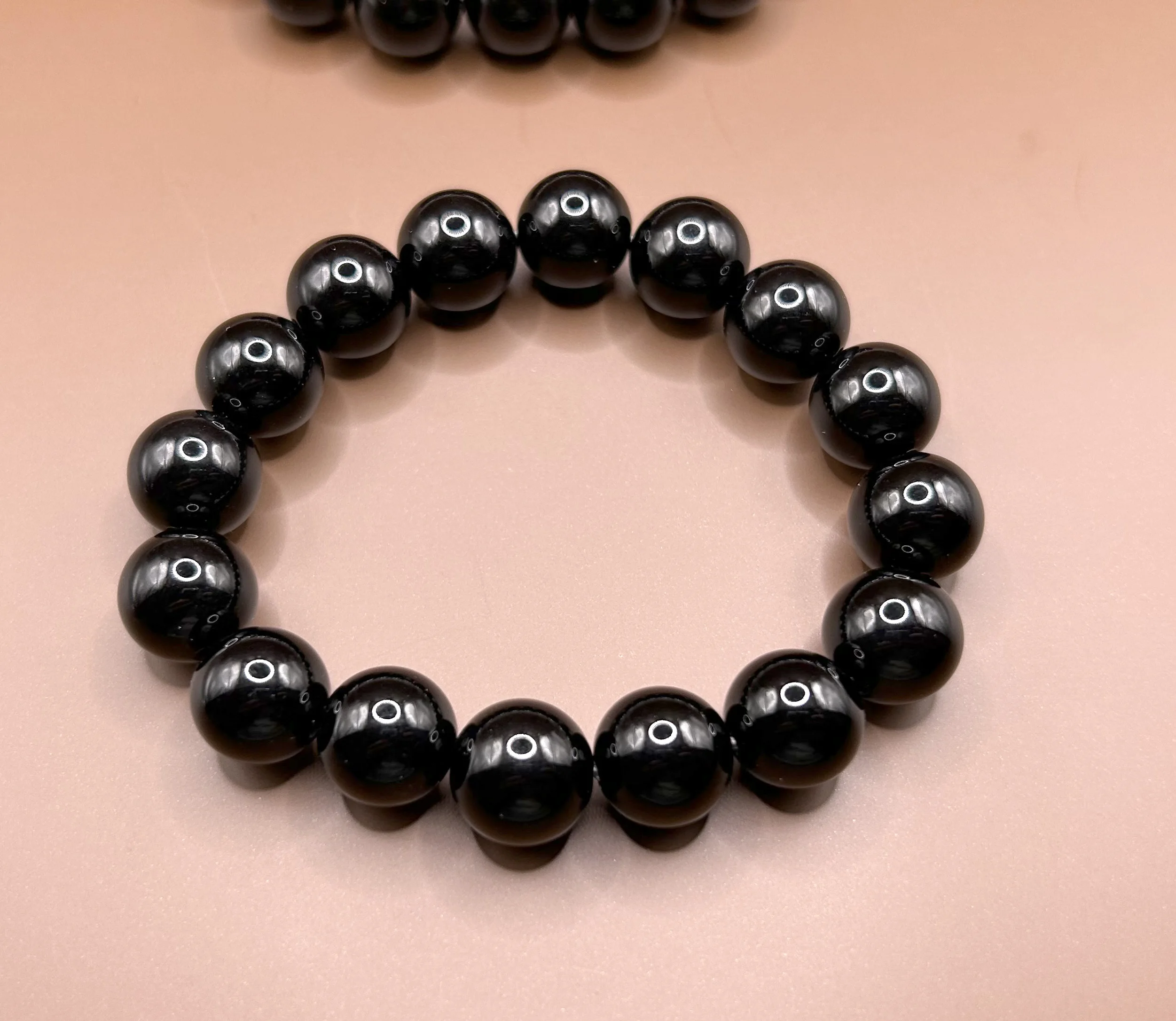 

Stone Beads Bracelet Onyx Bracelet For Men Women 6mm 8mm 10mm 8''