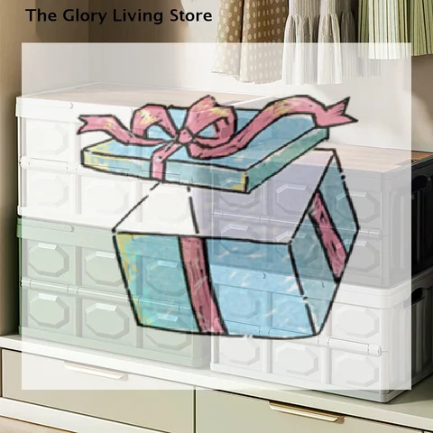 Складной ящик для хранения MA белый полипропилен