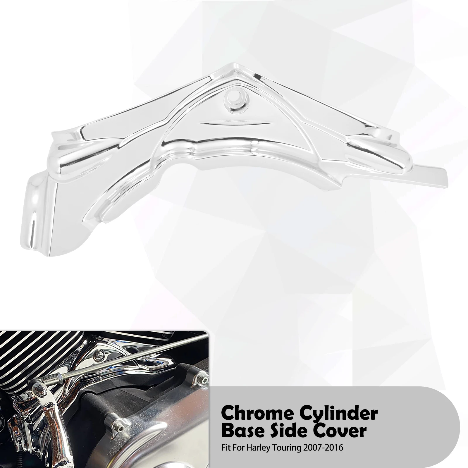 Мотоциклетная цилиндрическая основа боковая крышка для Harley Dyna 2006-17 Touring Road King Street Electra Tri Glide FLHT FHLX FLHR 2007-2016