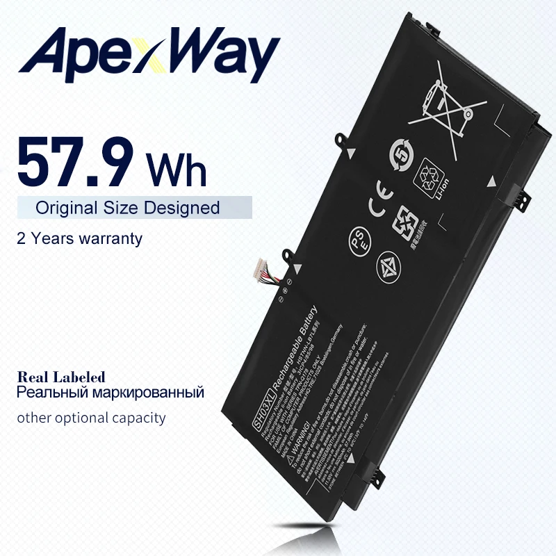 

ApexWay CN03XL SH03XL Battery For HP Spectre X360 13-AC033DX 13-AB002 13-AC014TU 13-w023dx HSTNN-LB7L TPN-Q178 901345-855