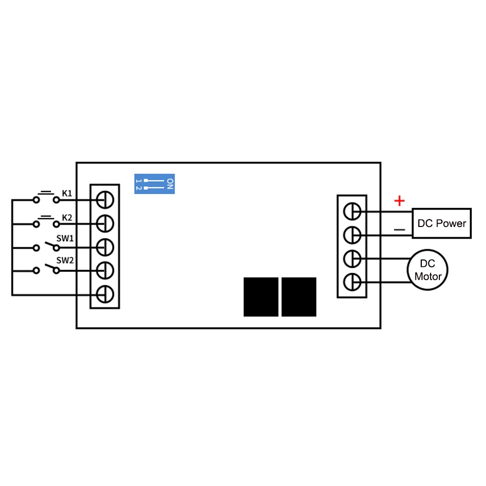 YMR8-F модуль контроллера двигателя постоянного тока передняя и задняя плата с