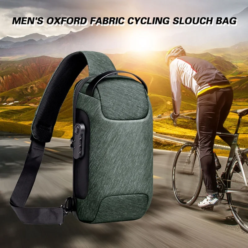 Fashion Anti-theft New Multifunction Crossbody Bag for Men Shoulder Messenger Bags Male Waterproof Short Trip Chest Bag Pack